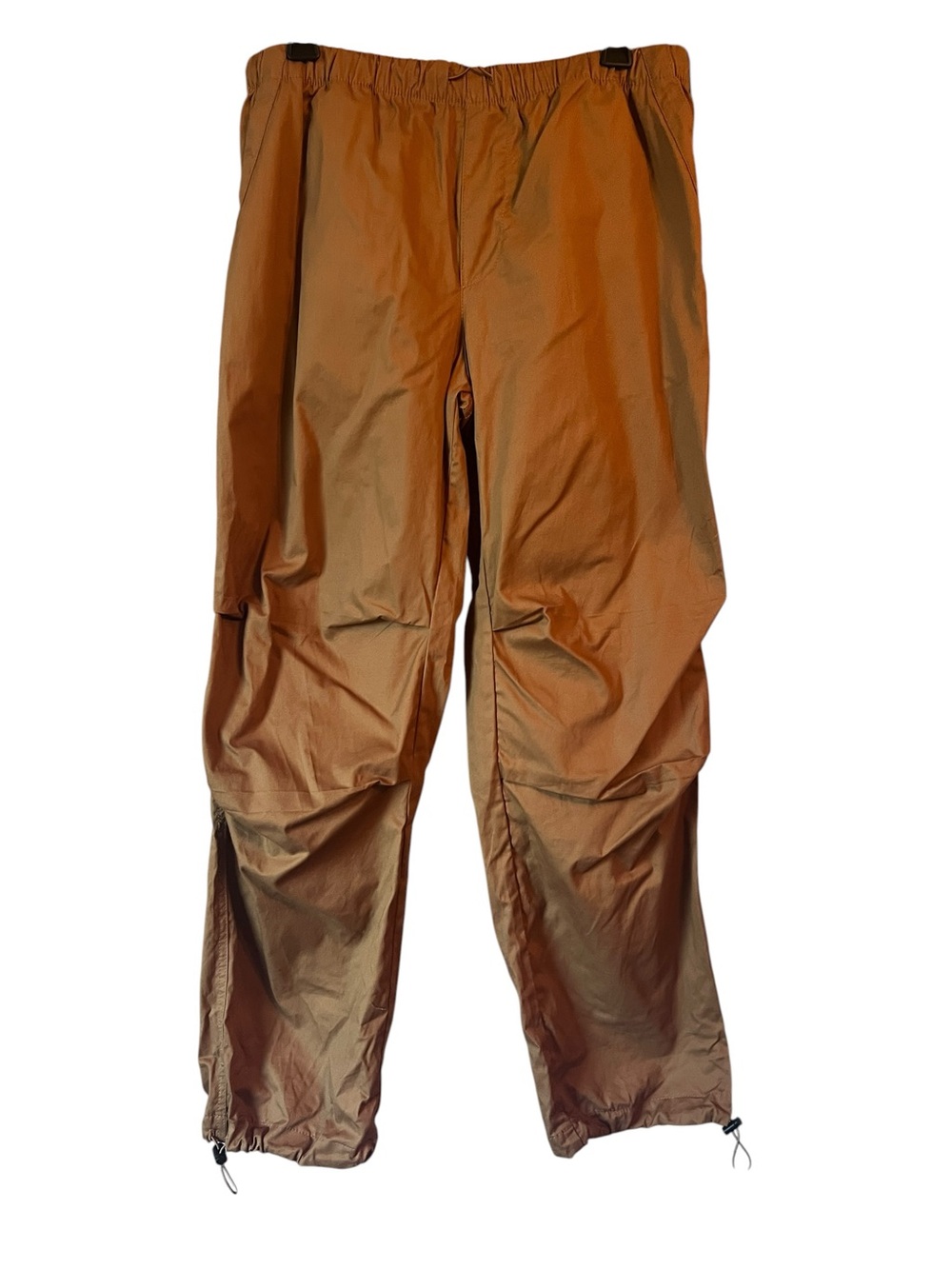 No Boundaries Brown Parachute Cargo Pants Small Y2K Wide Leg Grunge